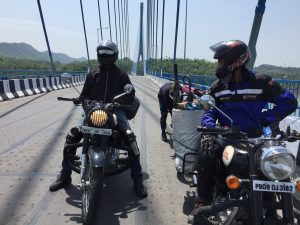 Bikers at Atal Setu Bridge